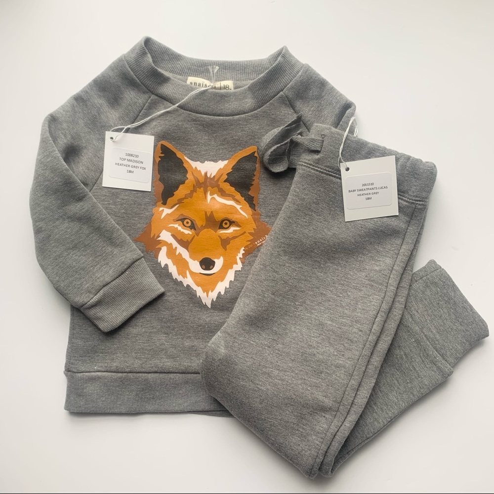 Anais & I New York Wolf Shirt and Sweatpants